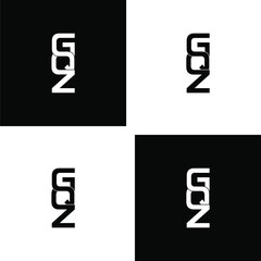 gqz letter original monogram logo design set