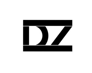 dz zd d z initial letter logo
