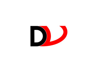 dv vd d v initial letter logo
