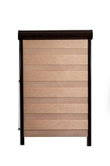 blinds roll day night, isolated on white