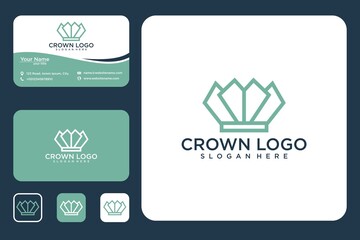 crown logo design template