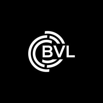 BVL letter logo design on black background. BVL creative initials letter logo concept. BVL letter design.