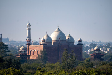 A fresh and clean view of the Taj Mahal at sunrise, Agra, Uttar Pradesh, India