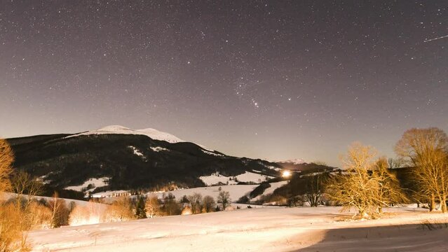Night Sky timelapse - Orion Constelation