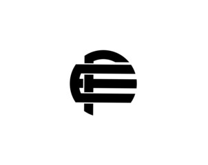 ef fe e f initial letter logo