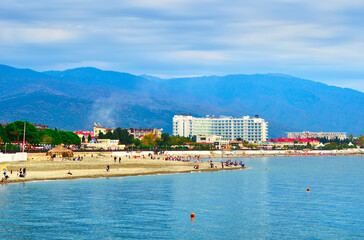 Fototapeta premium The Caucasian coast of the Black Sea
