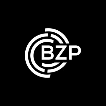 bzp letter logo design on black background. bzp creative initials letter logo concept. bzp letter design.