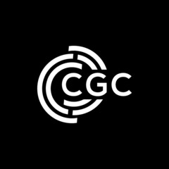 cgc letter logo design on black background. cgc creative initials letter logo concept. cgc letter design.