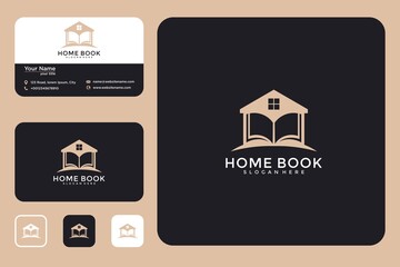 Home book logo design and business card 