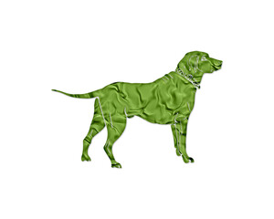 Dog Pet Animal Green Crispy Icon Logo Symbol illustration