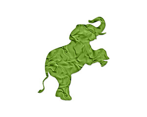 Fototapeta premium Elephant Animal Green Crispy Icon Logo Symbol illustration