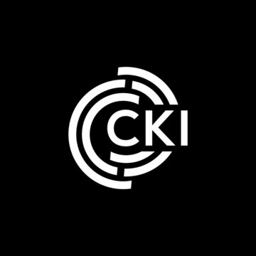 CKI letter logo design on black background. CKI creative initials letter logo concept. CKI letter design.