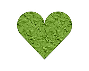 Heart love Green Crispy Icon Logo Symbol illustration