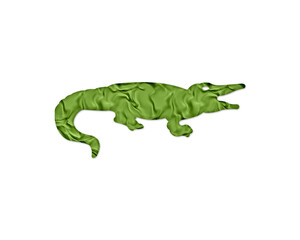 Crocodile Alligator Green Crispy Icon Logo Symbol illustration