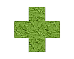 Doctor Health Nurse Cross Green Crispy Icon Logo Symbol illustration