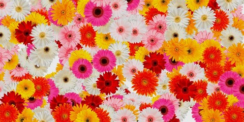 Fototapeta premium colorful flowers abstract