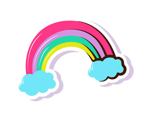 rainbow sticker icon