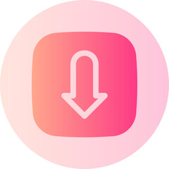 down arrow gradient icon