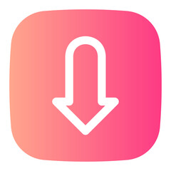 down arrow gradient icon