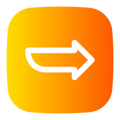 right arrow gradient icon