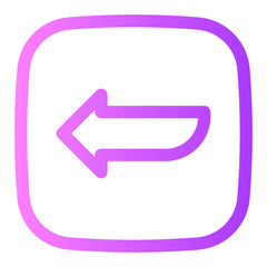 left arrow gradient icon