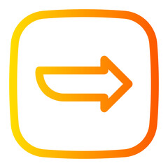 right arrow gradient icon