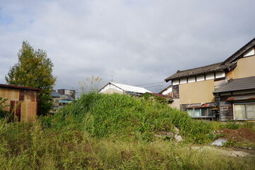 埋もれる家  田舎の風景　countryside landscape　鄉村景觀