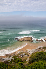 Coastline off Roberg Nature Reserve on the Garden Route in South Africa