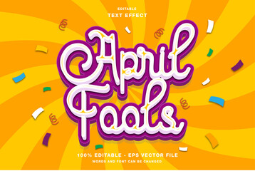 April Fools Lettering Editable Text Effect
