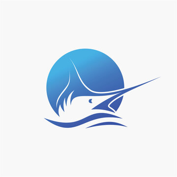 recommend clip art: Marlin fish logo design. Awesome marlin fish logo. marlin fish logotype.