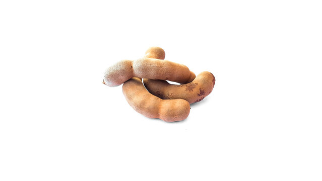 Isolated ripe sweet tamarind on white background