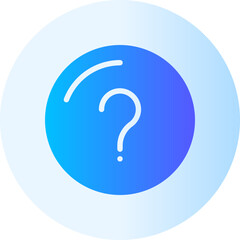 question mark gradient icon