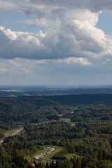 clouds over the mountains