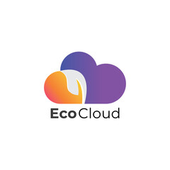  cloud logo design vector template.