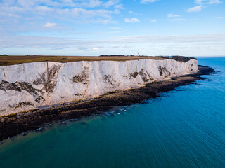 White Cliffs of Dover. Seven Sisters National park, East Sussex, England south coast.