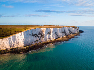 White Cliffs of Dover. Seven Sisters National park, East Sussex, England south coast.