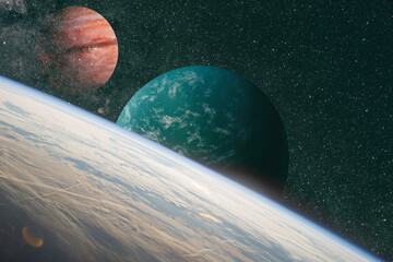High quality space background. Elements of this image furnished by NASA.
