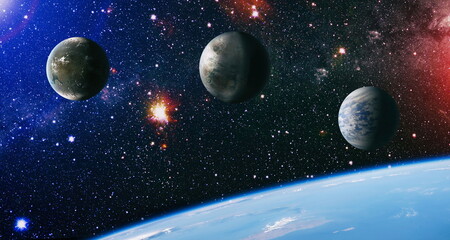 High quality space background. Elements of this image furnished by NASA.