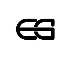 eg ge e g initial letter logo