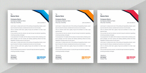 modern, minimal, creative, unique, Corporate and Company business Stationery Letterhead design