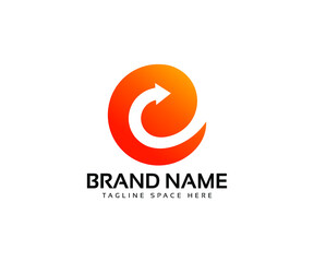 Obraz premium letter e logo design