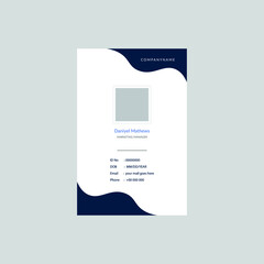 Business id card design template.