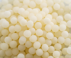 Pills close-up.Round, solid pharmaceutical oral dosage form of medication.