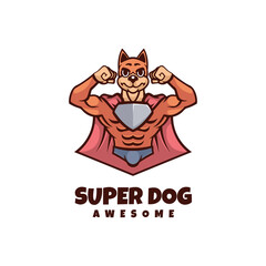 Illustration vector graphic of Super Dog, good for logo design