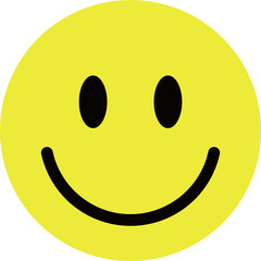 シンプルなスマイリーマークのイラスト