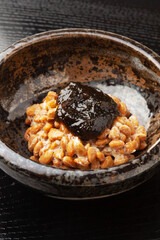 海苔の佃煮の納豆