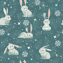 bunnies christmas