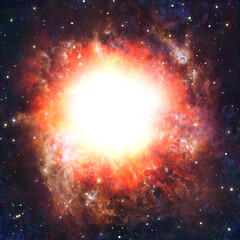 explosion of a supernova