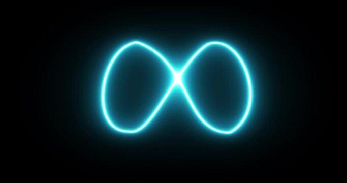 Meta Logo animation of the metaverse icon on a black background, blend mode, Meta social network buttons 4K, 3d render from abstract particles.