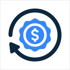 Refinance, mortgage icon. Simple editable vector illustration.